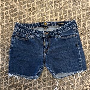 Lucky Brand Dark Blue Denim Cutoff Shorts